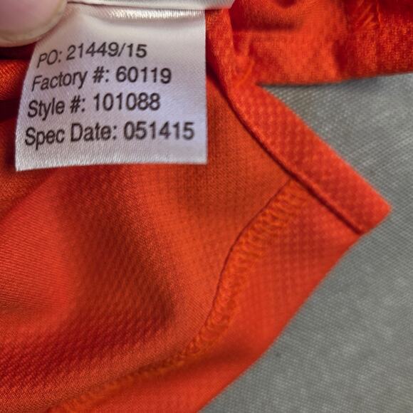 Denver Broncos Antigua Polo Shirt XL NFL Orange Short Sleeve Embroidered - Picture 5 of 11